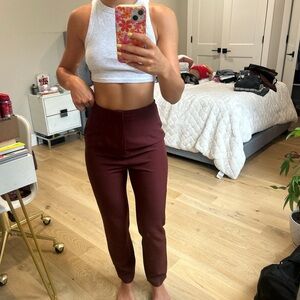 Missguided Women's Burgundy Pants